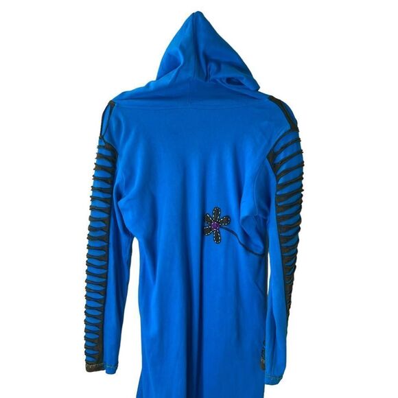 Mermaid Underwater Sea Embroidered Jacket Dress Sz L - Picture 5 of 12